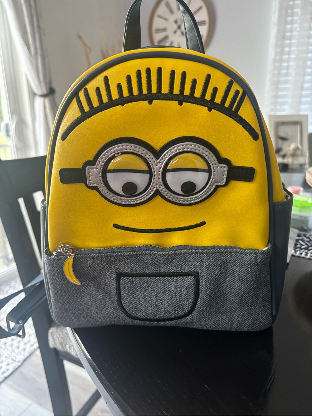 Kids Yellow Minion Face Mini Backpack - Character Kids Bag.. BACK TO SCHOOL TIME